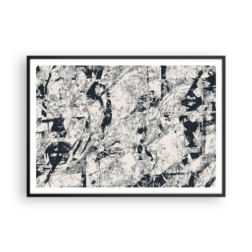 Poster in black frame - Infilitration of Opposites - 100x70 cm