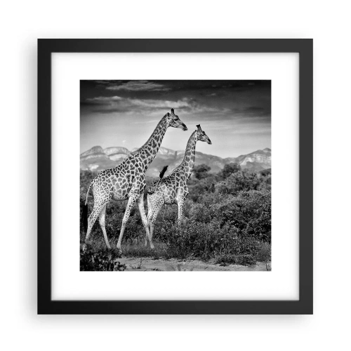 Poster in black frame - Higher Spheres in Africa - 30x30 cm