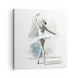 Canvas picture - Enchanted into a Swan - 50x50 cm