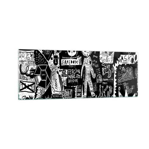 Glass picture - Rights and Joys of Youth - 140x50 cm