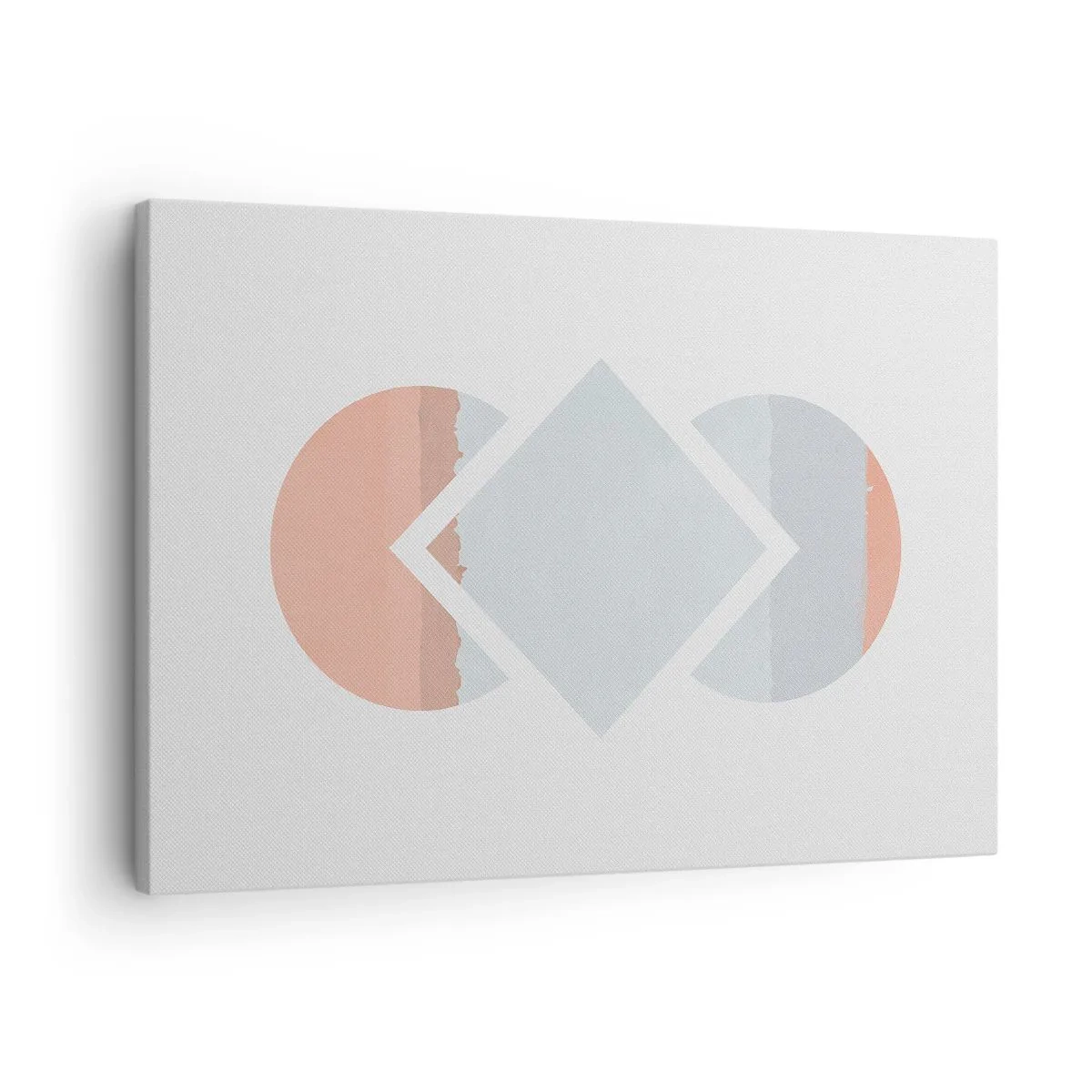 Canvas picture - A minimalist painting with geometric shapes - 70x50cm - Situation Is Clear - Modern wall decoration for the living room and bedroom ARTTOR