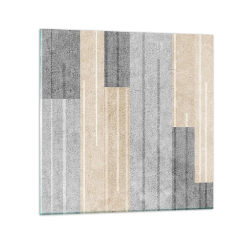 Glass picture - Composition: Keep Upright - 30x30 cm