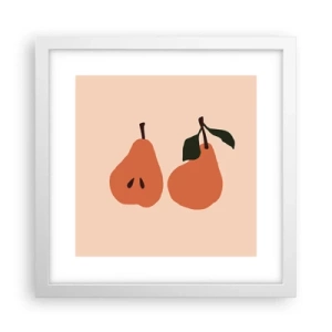 Poster in white frmae - Overly Sweet - 30x30 cm