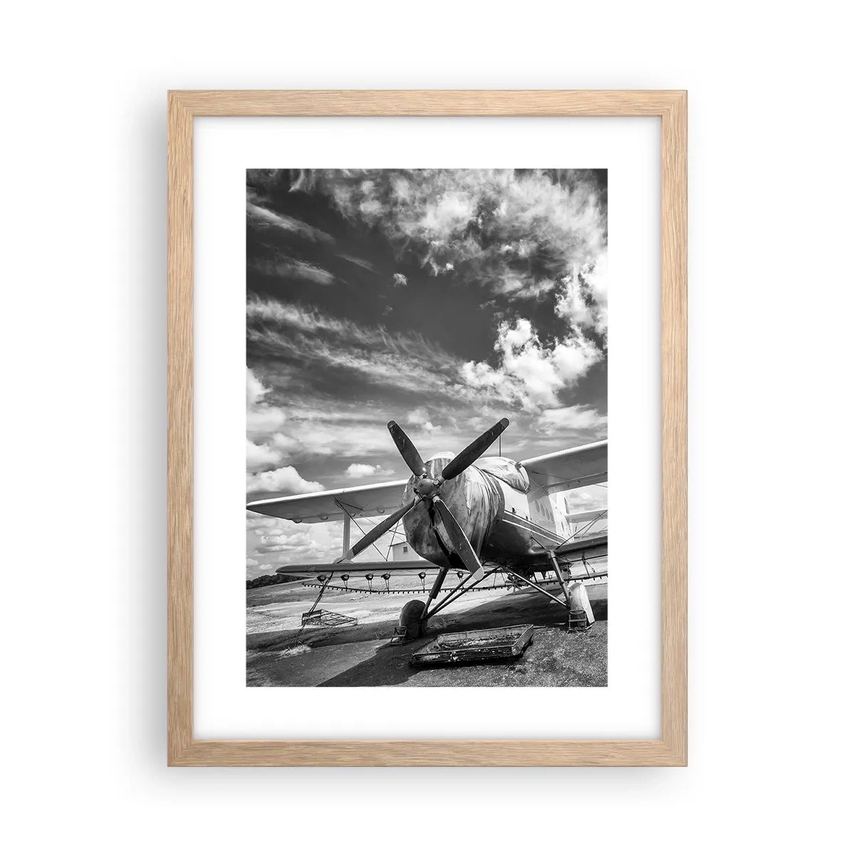 Poster in light oak frame - I Can't Wait! - 30x40 cm