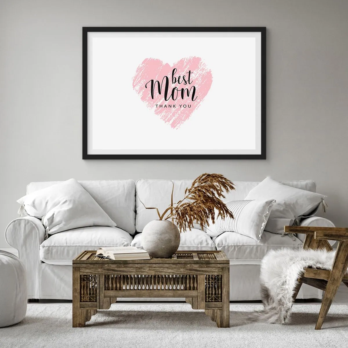 Poster in black frame - Always the Right Moment - 50x40 cm