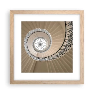 Poster in light oak frame - Inside the Shell - 30x30 cm