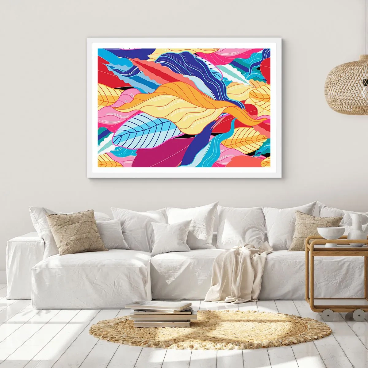 Poster in white frmae - Queen of Mess - 40x30 cm