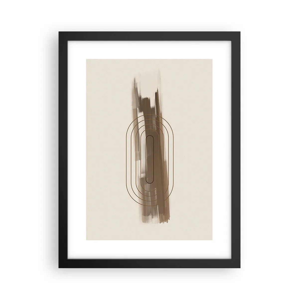 Poster in black frame - Blast of Grey - 30x40 cm