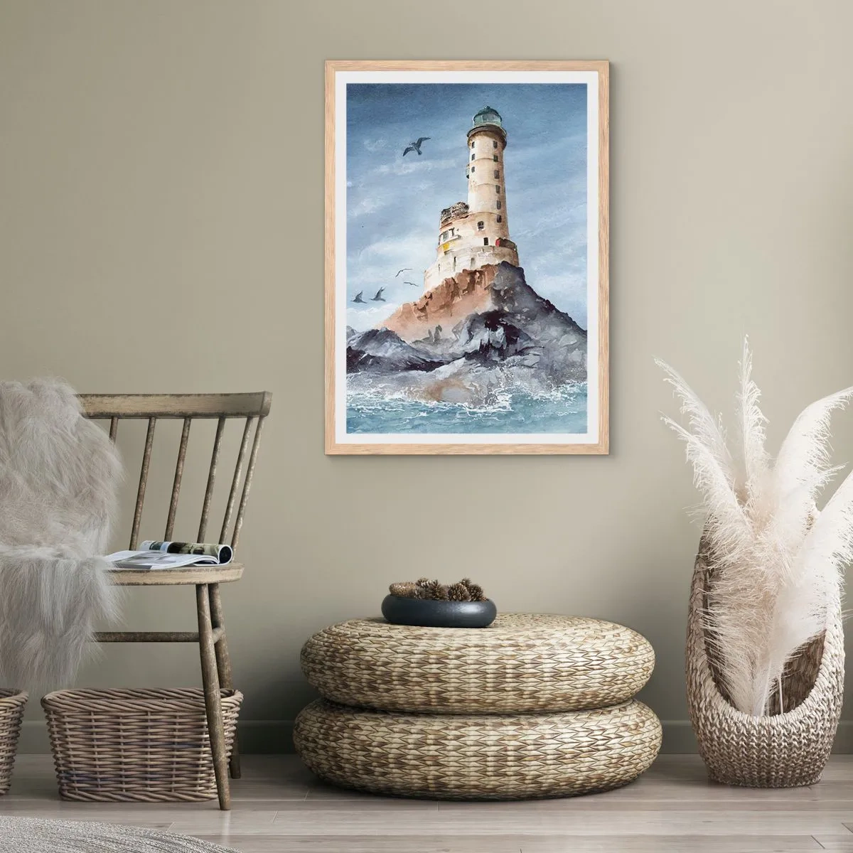 Poster in light oak frame - Invincible - 50x70 cm