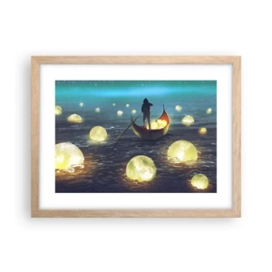 Poster in light oak frame - Things that Philosophers Did Not Dream About - 40x30 cm