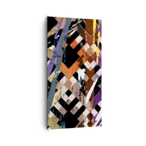 Canvas picture - Squared - 65x120 cm