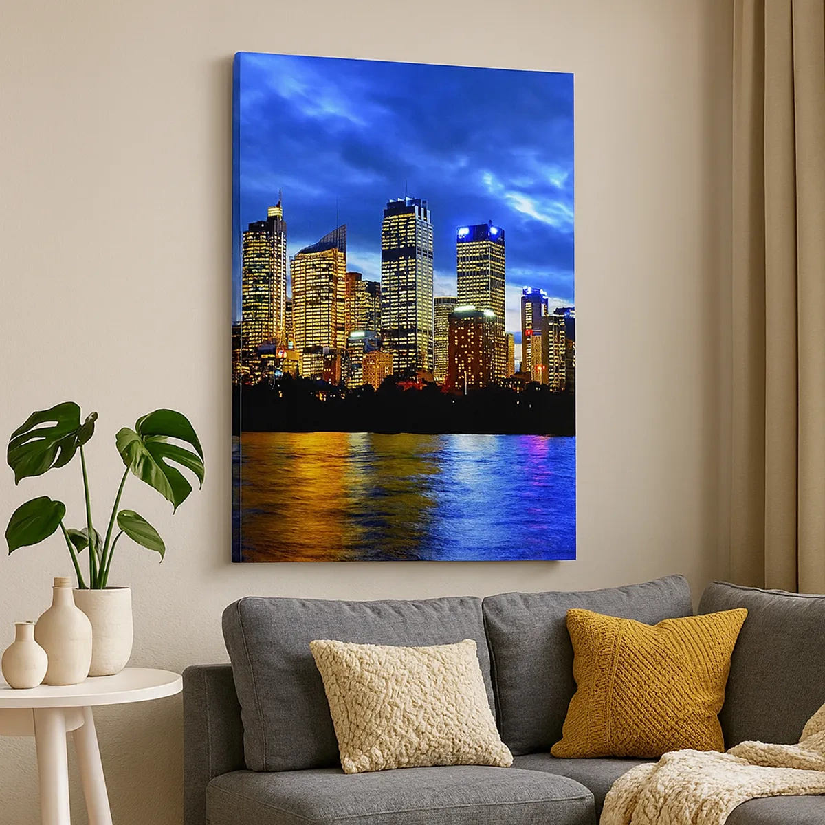 Canvas picture - Night of Lights and Colours - 50x70 cm