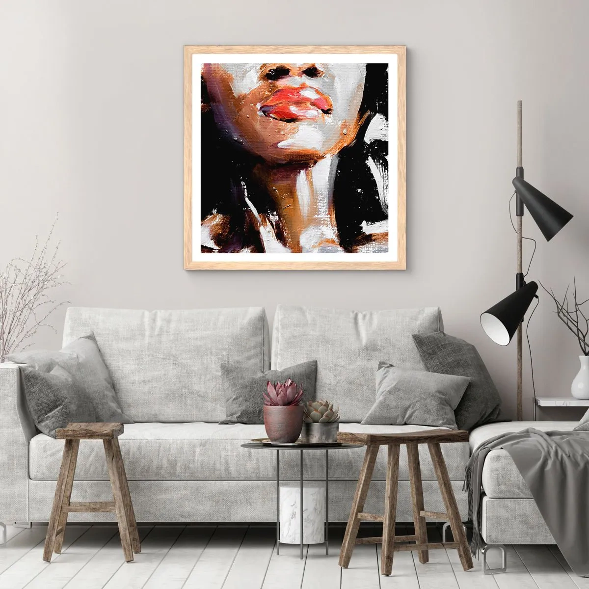 Poster in light oak frame - Pride without Prejudice - 50x50 cm