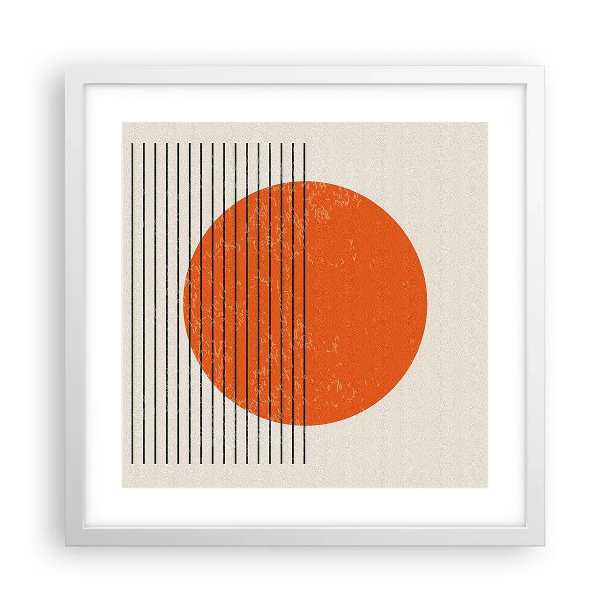 Poster in white frmae - Always the Sun - 40x40 cm
