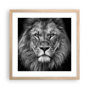 Poster in light oak frame - In Coronation Clothes - 40x40 cm