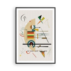 Poster in black frame - And the World Laughs - 70x100 cm