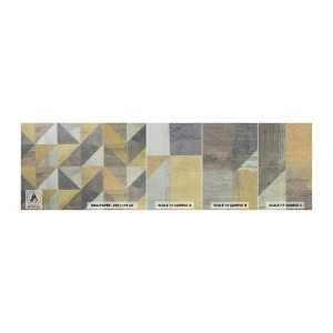 Photo Wallpaper Sample Standard Eco - The Art. of Triangles - Abstraction, Piece, Triangles - 100x30 cm