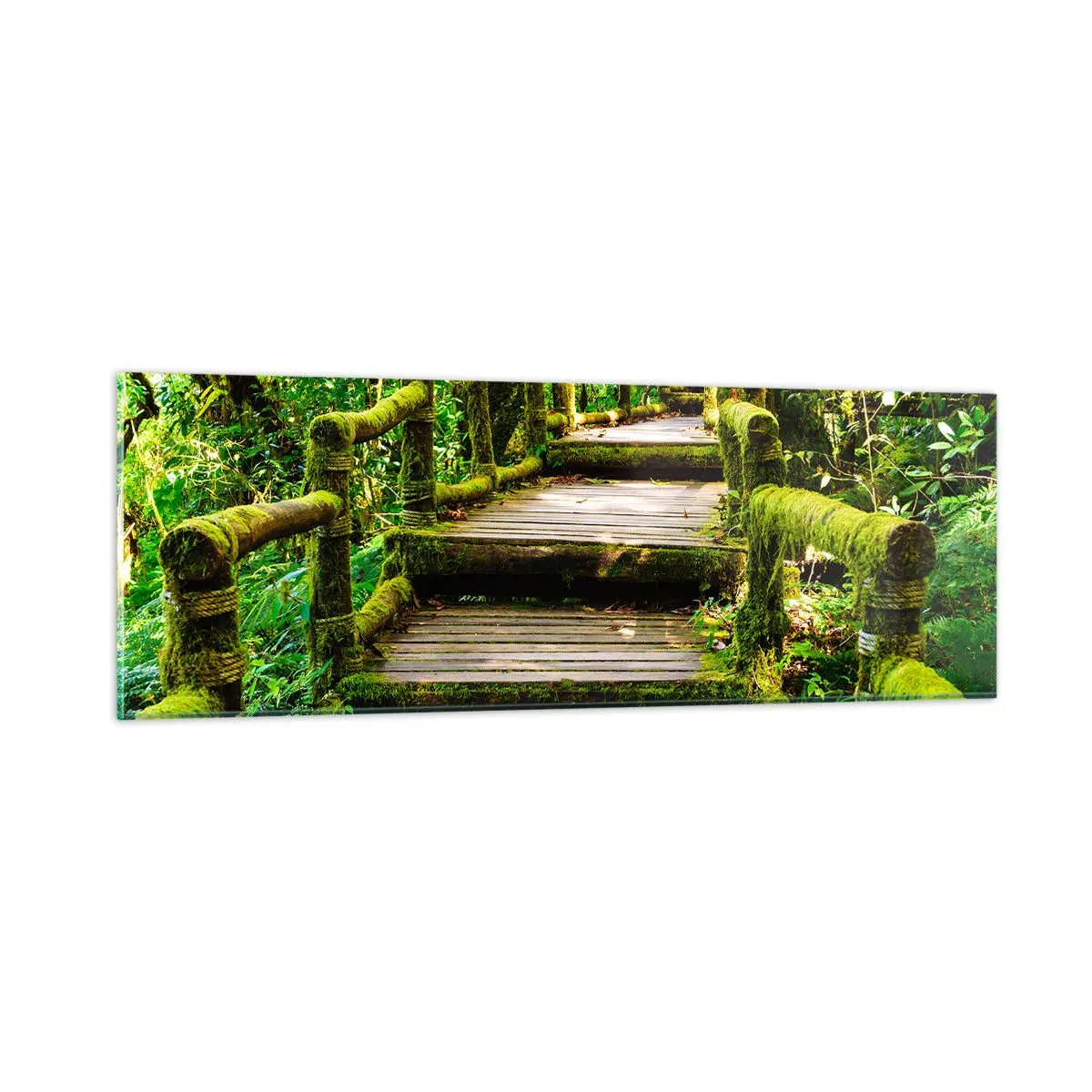 Glass picture - Down the Green Path - 90x30 cm
