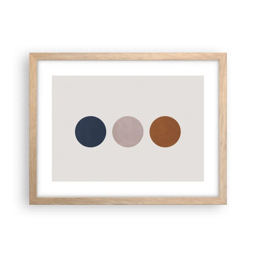 Poster in light oak frame - Symbol of Perfection - 40x30 cm