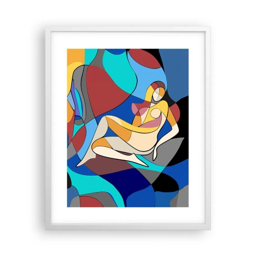 Poster in white frmae - Cubist Nude - 40x50 cm