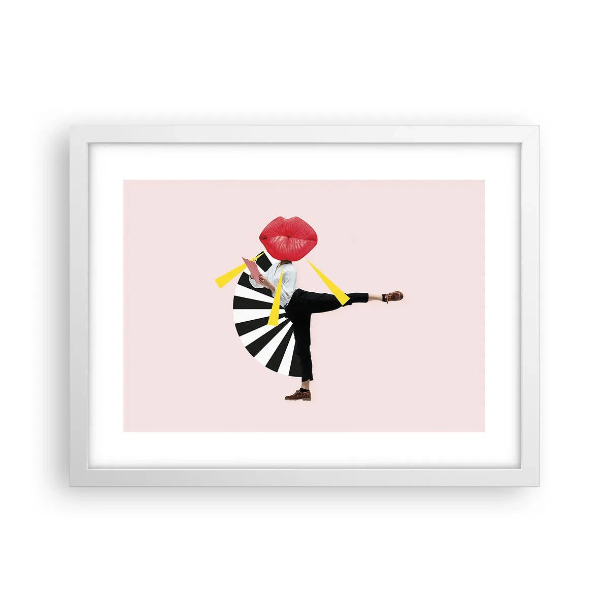 Poster in white frmae - Surrealistic Pop-Art. - 40x30 cm