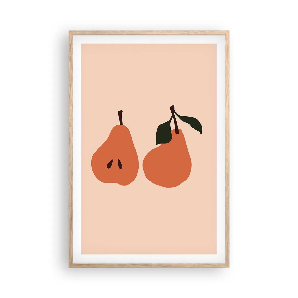 Poster in light oak frame - Overly Sweet - 61x91 cm