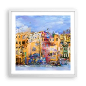 Poster in white frmae - We Are Together - 50x50 cm