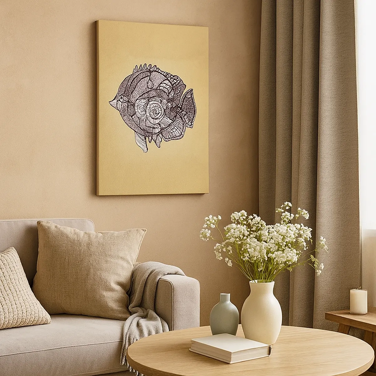 Canvas picture - From the Ocean of Ornaments - 50x70 cm