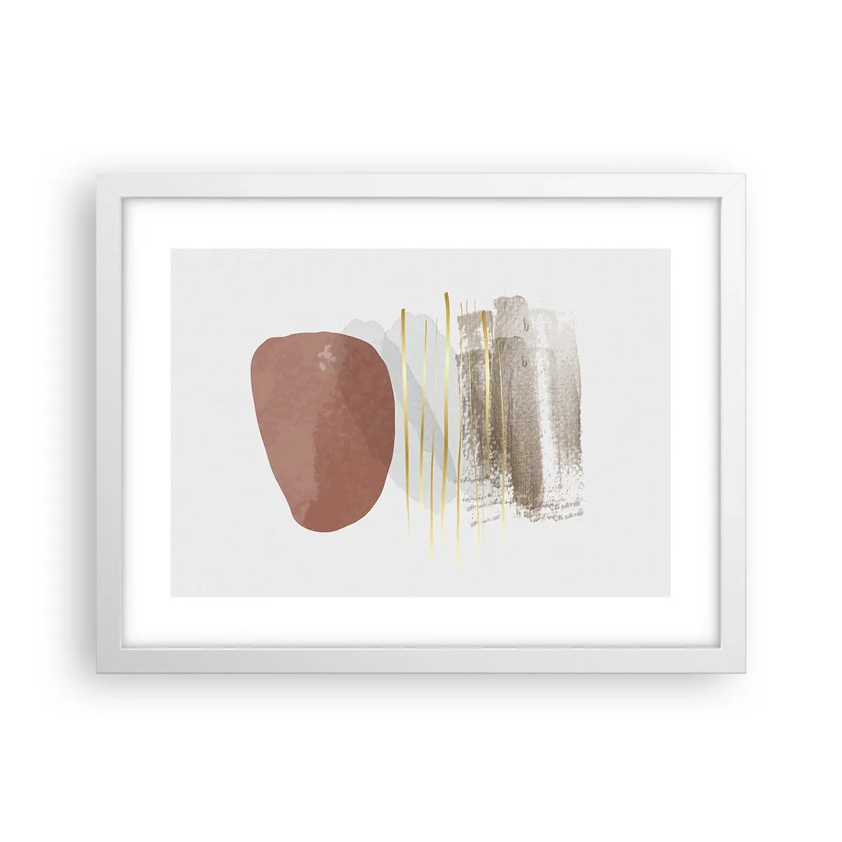 Poster in white frmae - Abstract Colonnade - 40x30 cm