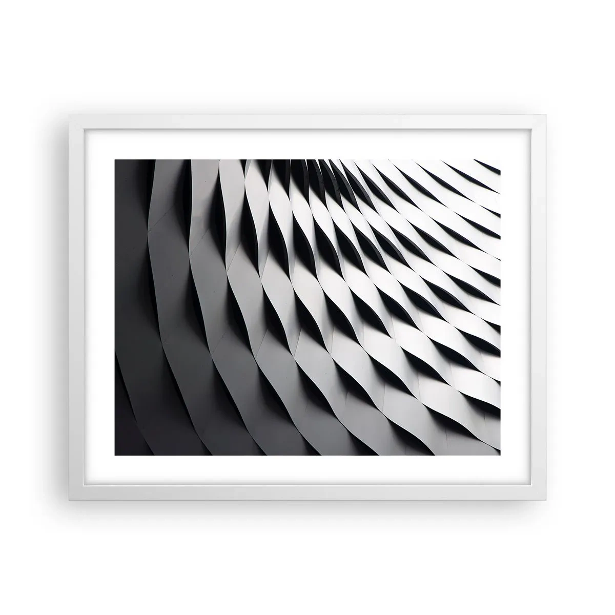 Poster in white frmae - On the Surface of the Wave - 50x40 cm
