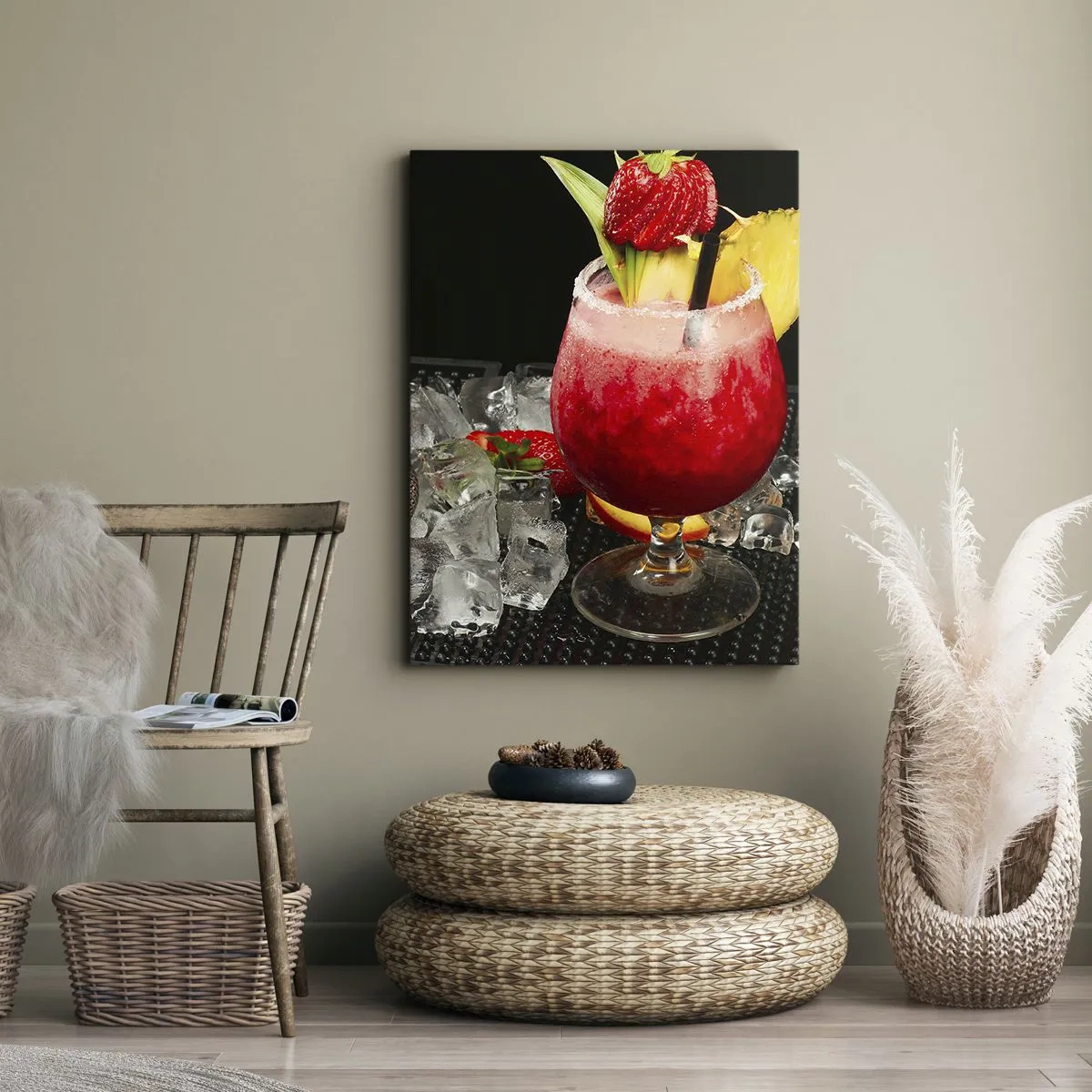 Canvas picture - Coctail of Flavours - 55x100 cm
