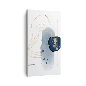 Canvas picture - Blue and Gold Fantasy - 45x80 cm