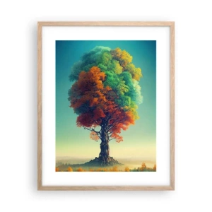 Poster in light oak frame - Oak - Father of Nature - 40x50 cm