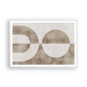 Poster in white frmae - Similarities and Differences - 100x70 cm