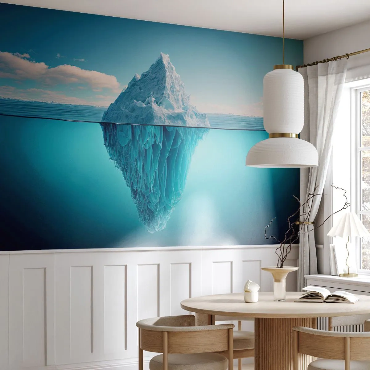 Photo Wallpaper Premium Canvas - Ice Queen - Iceberg, Water, Glacier - 450x315 cm