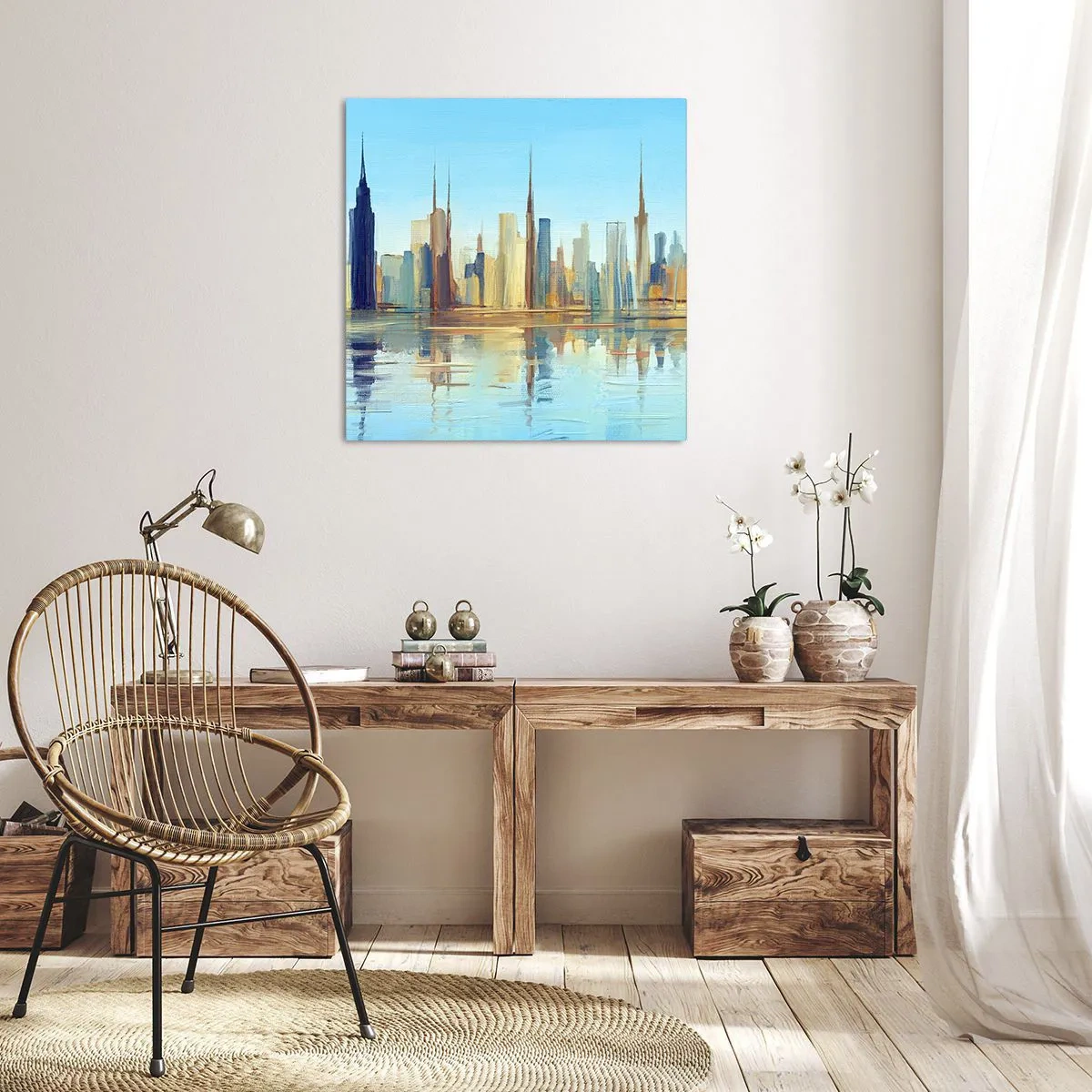 Canvas picture - Sunny Metropolis - 50x50 cm