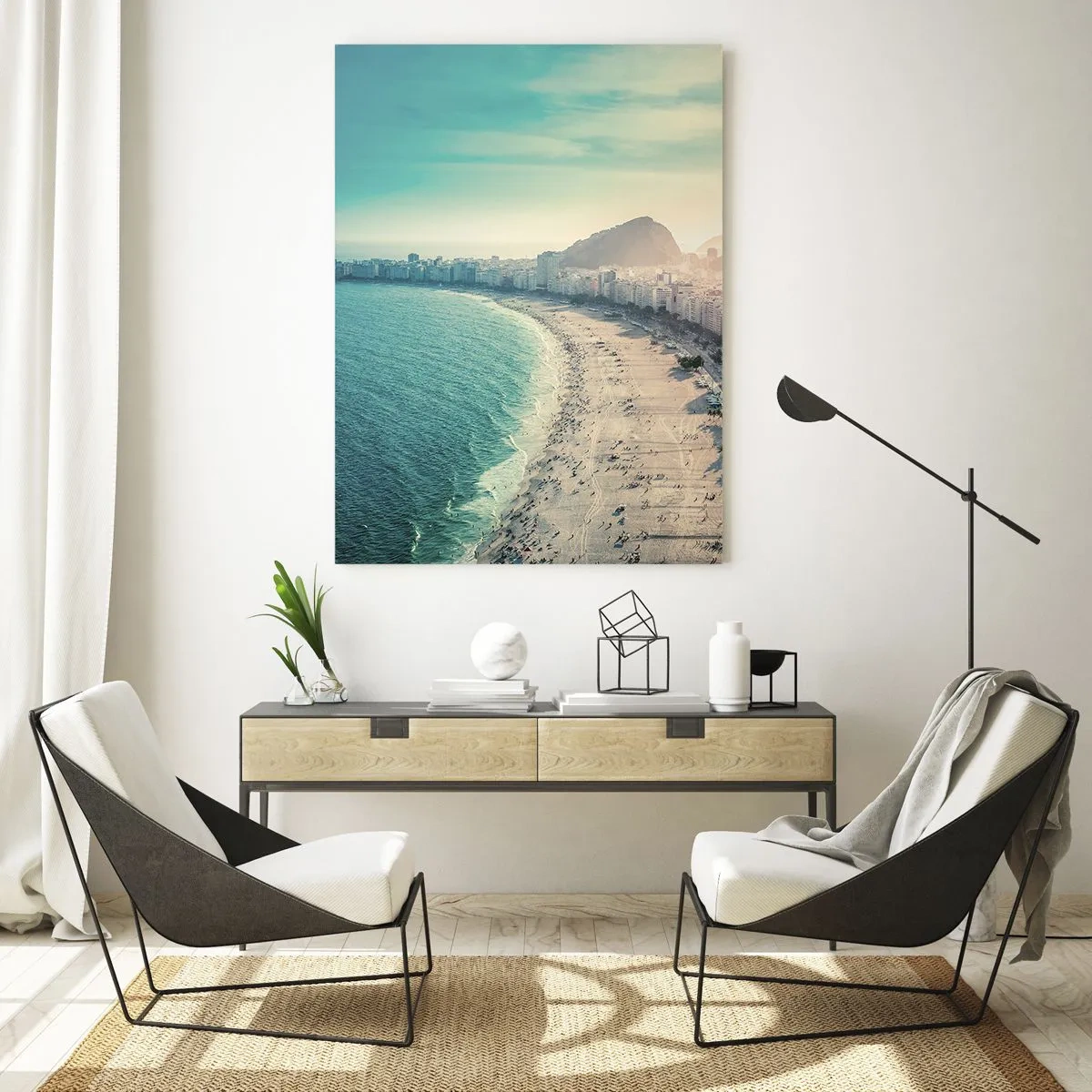 Glass picture - Eternal Holiday in Rio - 80x120 cm