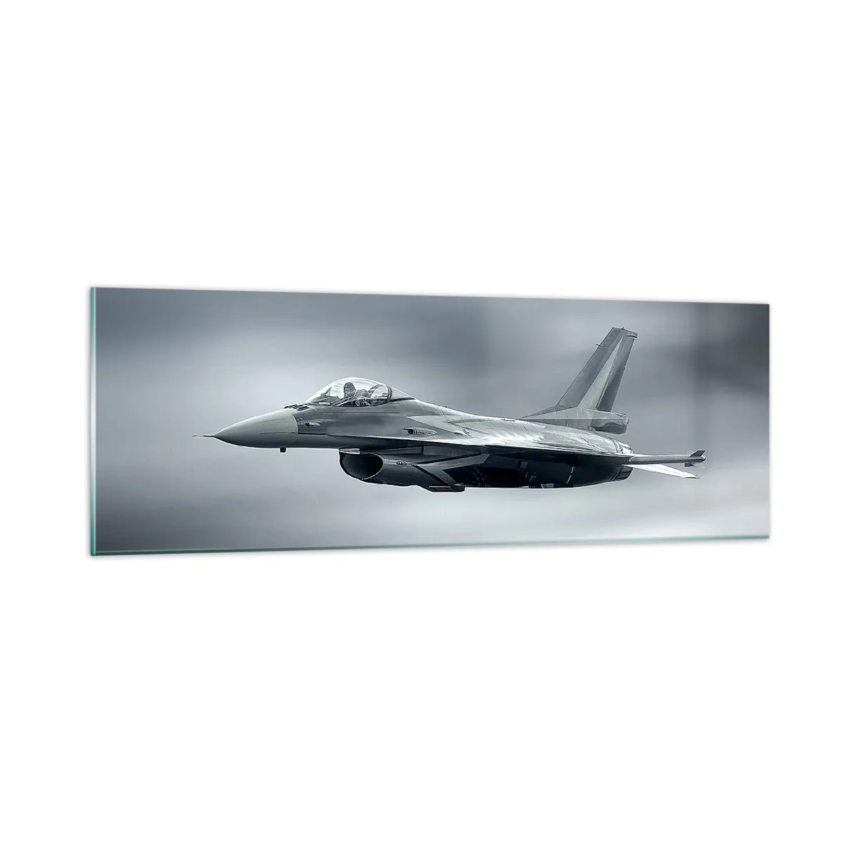 Glass picture - You want to Challenge It? - 90x30 cm