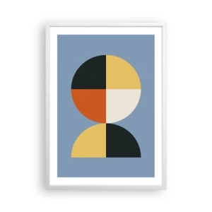 Poster in white frmae - Look and Count - 50x70 cm