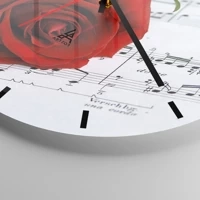 Clock face with lines