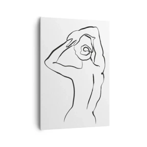 Canvas picture - Nude in the Morning - 70x100 cm