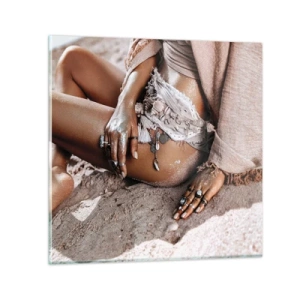 Glass picture - Thrown Out by the Waves - 40x40 cm