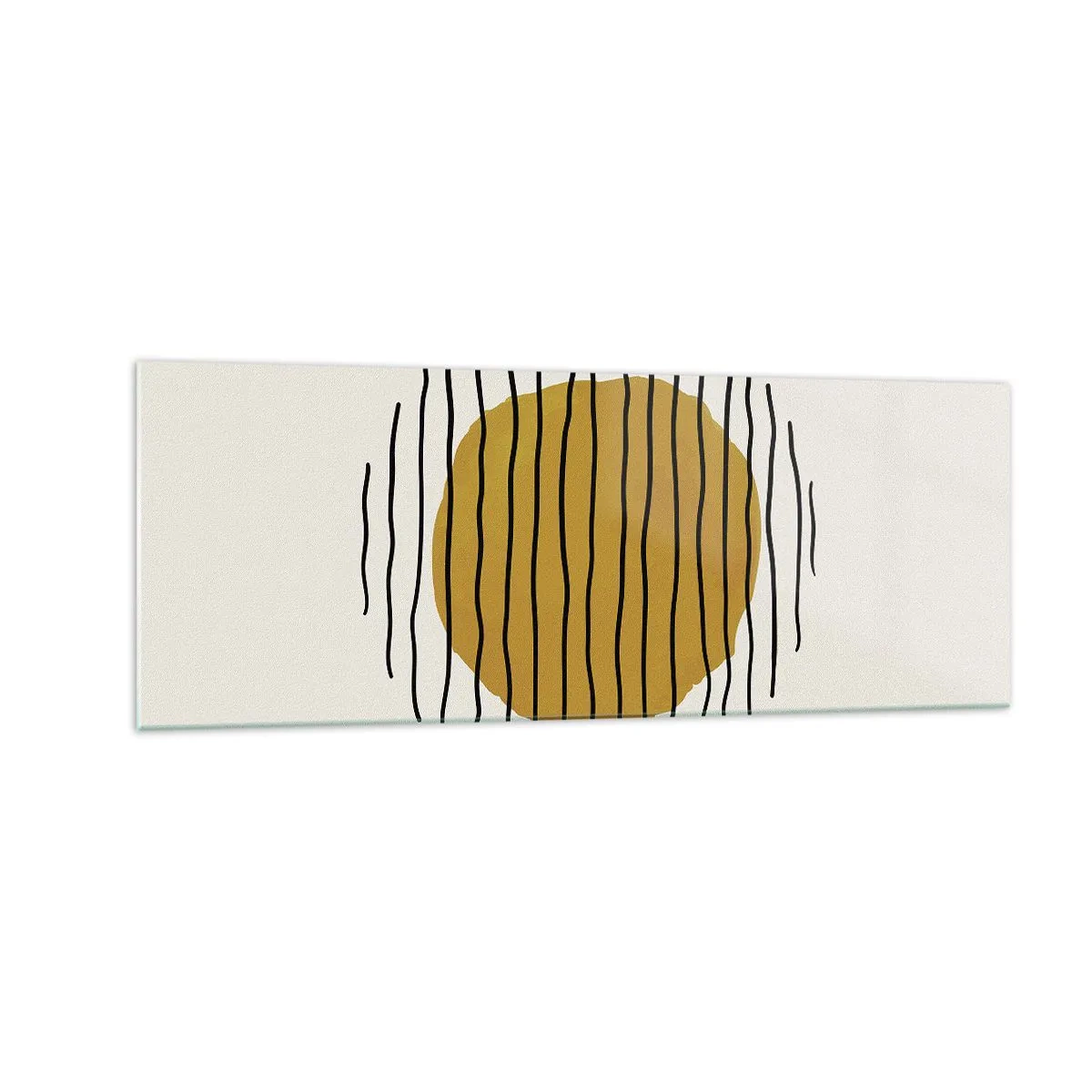 Glass picture - Abstract Shivering from Heat - 140x50 cm