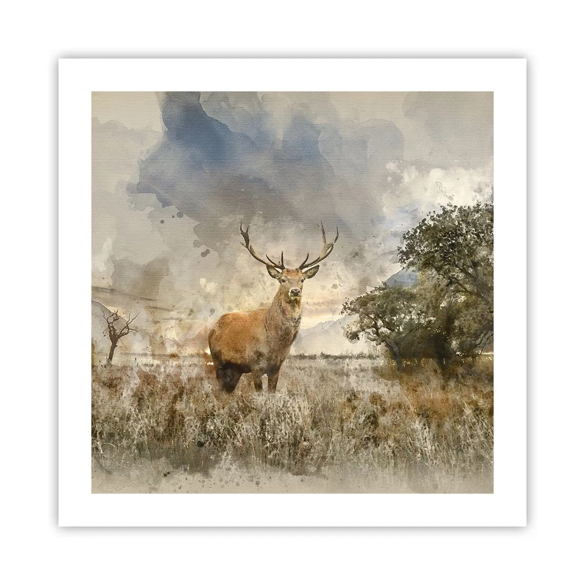 Poster - Dignity - Strength - Majesty - 50x50 cm