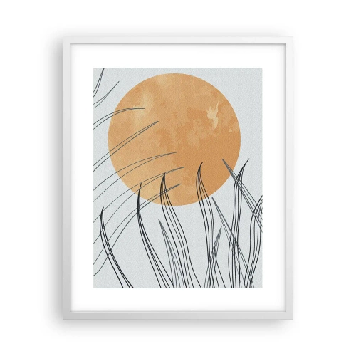 Poster in white frmae - Always Towards the Sun - 40x50 cm