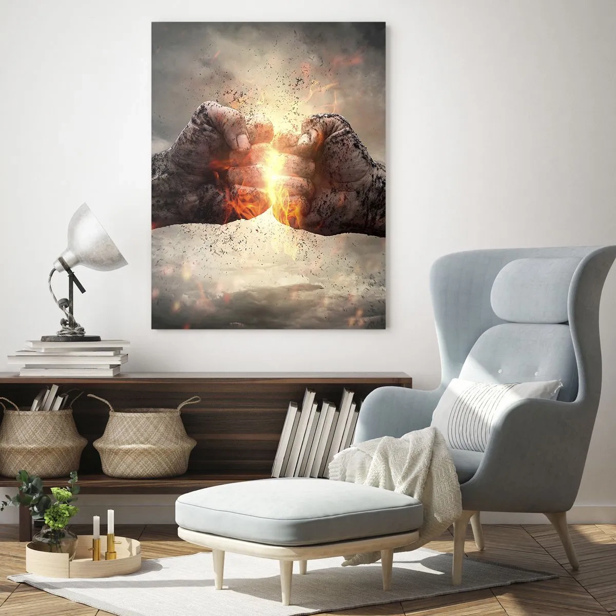 Glass picture - Stand Up and Fight - 50x70 cm