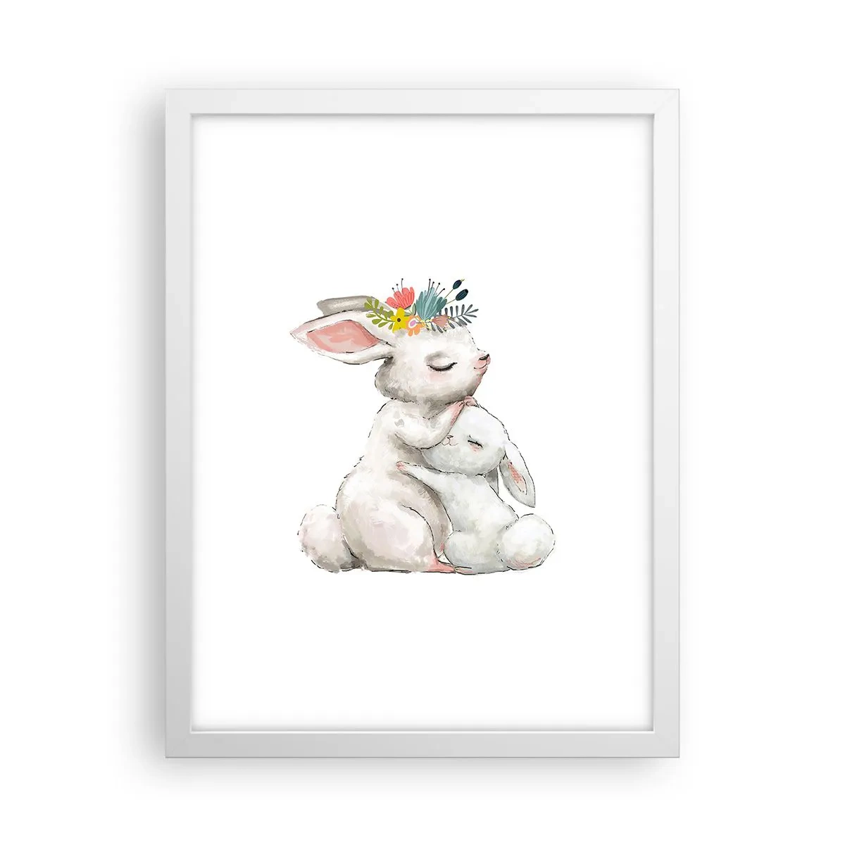 Poster in white frmae - There's No Place Like at Mum's - 30x40 cm