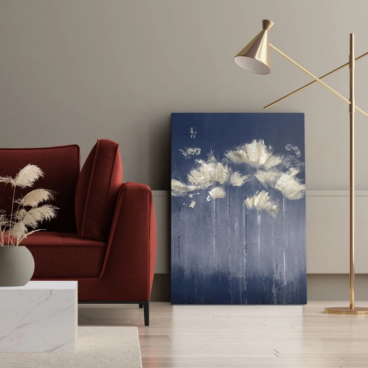 Canvas picture - Like Flakes in the Wind - 55x100 cm