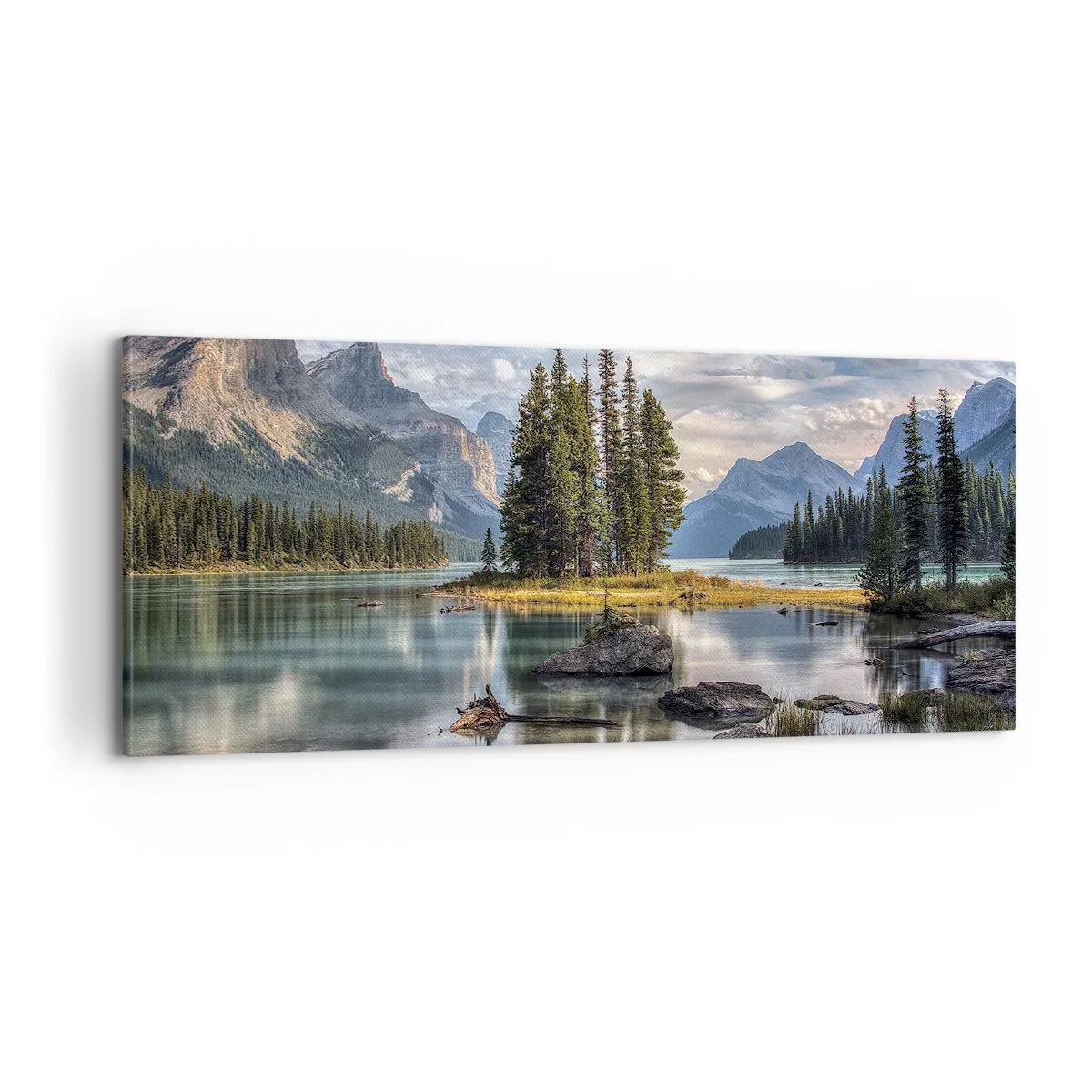 Canvas picture - By Big and Clear Waters - 100x40 cm