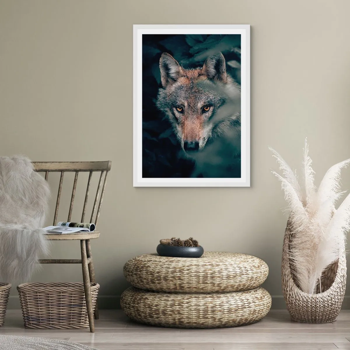 Poster in white frmae - Hunter - 30x40 cm